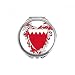 Manama Bahrain National Emblem Hand Compact Mirror Round Portable Pocket Glass