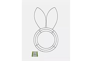 2 Pack Bunny Floral Wire Wreath Frame