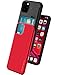 Goospery Sky Slide for Apple iPhone 11 Pro Case (5.8 inches) Dual Layer Bumper Cover with Card Holder Wallet - Red