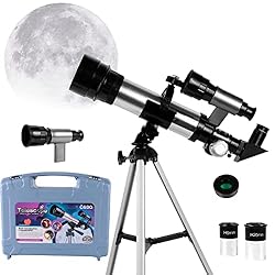 Artenjoyfine 360x50mm Refracting Telescope for Kids with Adjustable Tripod and Finder Scope,Portable Astronomical…