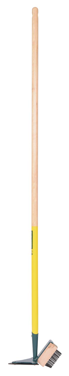 Leborgne, Racloir-Émousseur Naturovert Écologique et Ergonomique, Acier Trempé, Manche en Bois 100% PEFC Extra-Long 150 cm, Outil de Désherbage 2 en 1 pour Jardinage Efficace et Durable