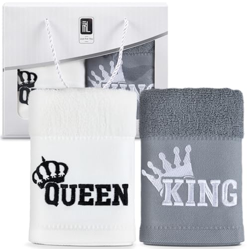 Panelee Pärchen Geschenk Handtuch 35 x 70 cm Partner King Queen...
