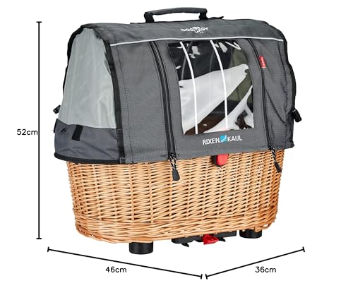 KLICKfix Hundekorb Doggy Basket Plus für Racktime, 0399RH, 36 x 52 x 46 cm