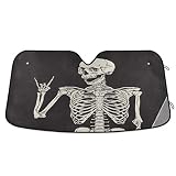 Baofu Halloween Skull Windshield Sunshade Foldable Car Auto Front Window Sun Shade Accordion for Tru