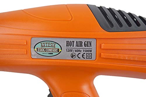 ARTESIA TOOL Dual Power Heat Gun | Dual Power Modes 1000W & 1500W | Can Heat Up to 600°C | Ergonomic Handle | Ideal for Sealing & Home Projects - Thumbnail 2