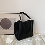 Colore: nero, marrone, beige PURRL 2023 Nuove Borse da Donna Borse a Tracolla di Marca Famosa Borse da Shopping e da Viaggio Borse da Donna di Grande capacità (Color : Black, Size : 35x13x28cm)