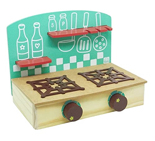 Brincando de Comidinhas - Cooktop - Madeira - 598 - New Art