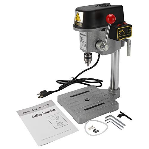 HYDDNice 3 Speed Mini Drill Press Bench Small Benchtop Drill Press Mini Portable Drill Press