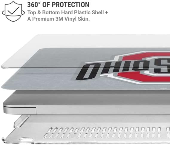 Skinit Case + Skin Compatible with MacBook Pro 15in (2016-19) - Officially Licensed OSU Ohio State Logo Design