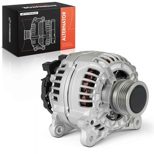 A-Premium Alternator Compatible with Volkswagen Jetta 2011-2013, Passat 2012-2014, Beetle 2006-2010 2012-2014, 2.5L, 12V 140A 5-Groove Clutch Pulley Counterclockwise, Replace# 0124525103, F00E100566 by A-premium - Used condition - CA$71.03