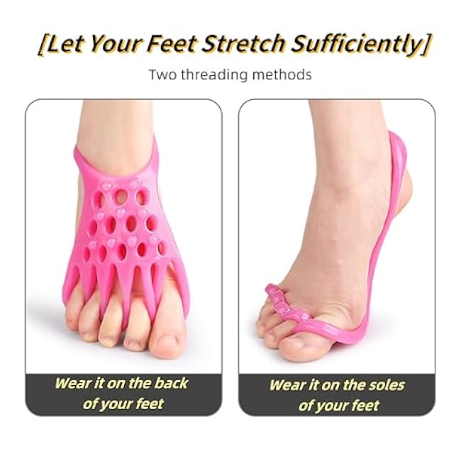 Toe Resistance Bands Strong Loop- Toe Stretcher -Toe Bands -Toe Strengthener -Toe Exercise Strap for Yoga, Pilates Foot Stretching Exercises Toe Exercise Bunion Correction Relief