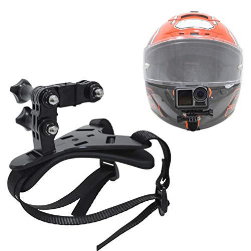 Kit de montagem de capacete LIOOBO para câmera de ação, suporte de motocicleta ajustável para ciclis