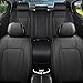 FaiFani Car Seat Covers Full Set Custom Fit for Toyota Corolla Cross 2021-2026, Luxury Faux Leather with Waterproof, Breathable, Anti-Slip, Durable, Easy to Install (Black,Full Set)