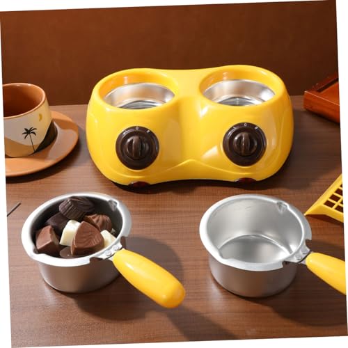 Olla eléctrica para fundir chocolate 110V color amarillo miniatura 6