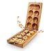 Produktbild Logica Spiele Art. Kalaha - Brettspiel aus Edlem Holz - Strategiespiel für 2 Spieler - Reiseversion - Bohnenspiel - Muschelspiel - Edelsteinspiel