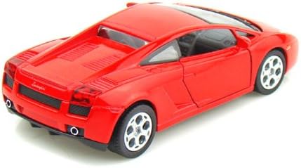 Miniatura 3 de KiNSMART SetOf4 Lamborghini Gallardo Escala 132 de 5 pulgadas con acción de retroceso rojo amarillo naranja negro