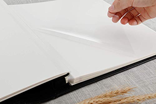 Lanpn Photo Album Self Adhesive, Sticky Picture Albums with Magnetic Pages Holds 3x5, 4x6, 5x7, 6x8, 8x10 Photos for Wedding/Anniversary/Birthday (30 Sheets / 60 Pages, Pink)