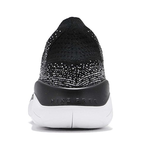Nike Nike Men's Free Run Flyknit 2018 Running Shoes, White White Black 101, 7.5