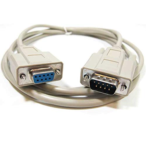 SF Cable 1,8 m DB9 M/F Serial RS232 przedłużacz beżowy