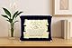 Geschenk zur Goldenen Hochzeit – 50. Hochzeitstag Geschenk für Eltern & Großeltern – Elegante Gedenktafel in Gold auf Samtbox – Hochzeitsjubiläum personalisierbar (Blau und Gold, 50. Hochzeitstag)