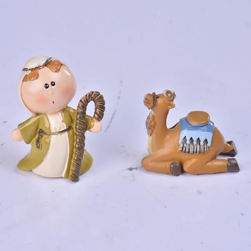 Crèche de Noël de Jésus 11 pièces déco complète sans encombrement maison