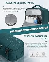 Handgepäck Rucksack 40x30x20 für Ryanair Klein Reiserucksack Wasserdichter Unter Dem Sitz Rucksack Flugzeuge Reisetasche Weekendertasche Wanderrucksack Lässiger Tagesrucksack,B3-Pfauenblau – Ansicht 5