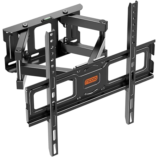 RICOO Support TV Mural 32-55' S5244 Pouces (81-140cm) Orientable et Inclinable Fix ation Murale télévision Bras articulé pour télé VESA
