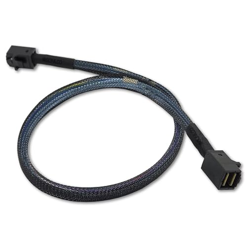 Cable Mini SAS SFF-8643 a SFF-8643 de 1 metro para conexion de servidor Sonilco 3