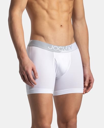 Image of Jockey MM06 Men Microfiber Mesh Elastane Active Wear Long Trunk Boxer Brief