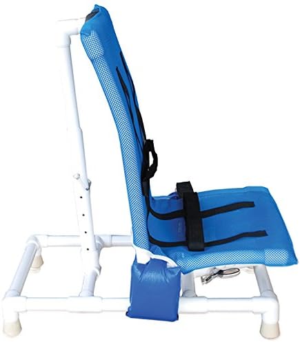 MJM International 191-S-A Articulating Bath Chair Small, Royal Blue/Forest Green/Mauve