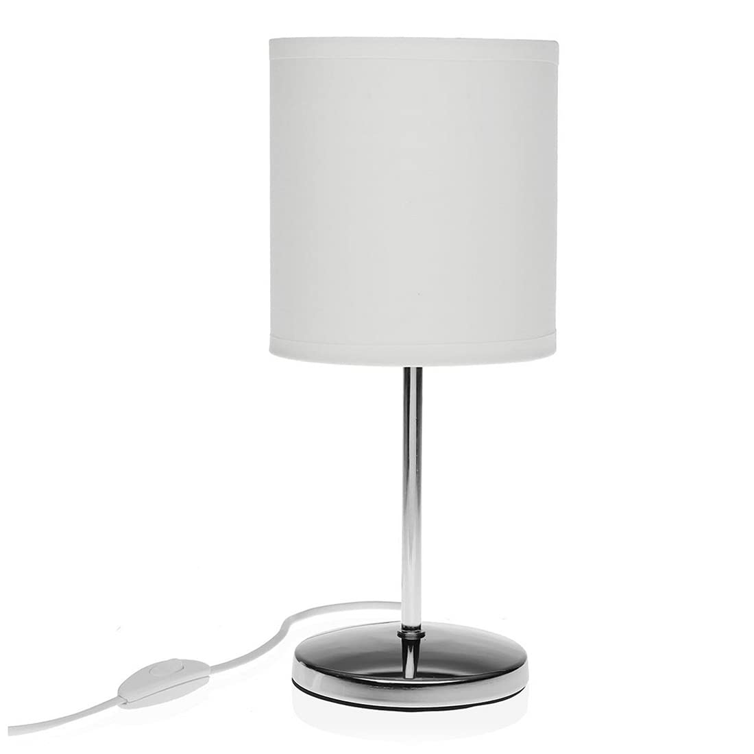 BigBuy Home White Metal Ceramic Table Lamp (13 x 13 x 29.5 cm)