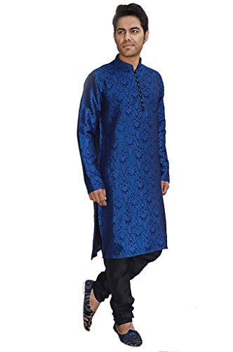 Kurta Pyjama elegante de seda jacquard para evitar trajes incómodos 2