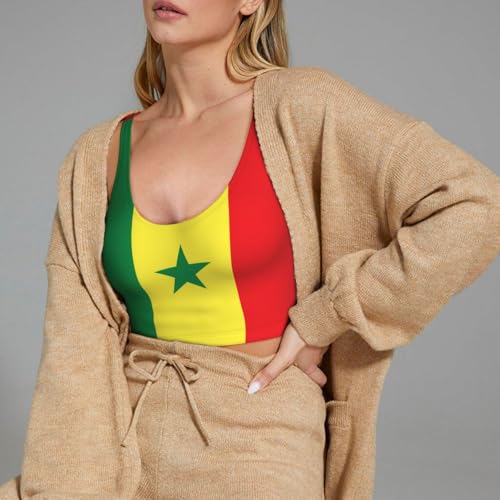Chaleco de Senegal para mujer ropa deportiva de entrenamiento fitness y yoga sin mangas 7