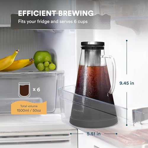 OVALWARE 1.5L Airtight Cold Brew Pitcher