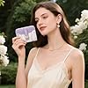BIAOTIE Geldbörse für Damen, niedliches Blumenmuster, RFID-Kreditkartenhalter, Geldbörse, klein, doppelter Reißverschluss, Münzfach, Geldbörse mit Ausweisfenstern, Lavendel Fl #5