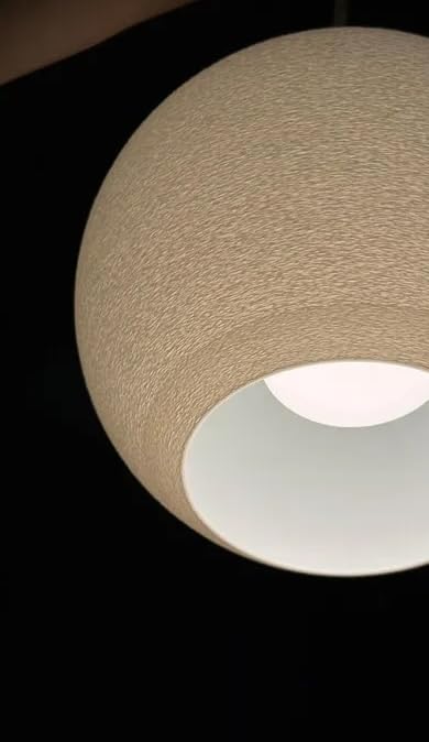 Image of Astra Sphere Pendant Ceiling Lamp | Modern Textured Globe Hanging Light | Minimalist Globe Pendant Light for Living Room, Dining Area & Bedroom