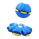 ARHZ 2026 Neuer Magischer Ball,Spielzeug für Draußen Hüpfende Kinderbälle, Magischer Metaball, Magische Fliegende Ball Untertasse für Kinder, Eltern-Kind-Interaktion, eine Scheibe Werfen(Blau)