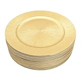 Jiabailie 50 Pcs Charger Plates Bulk,13