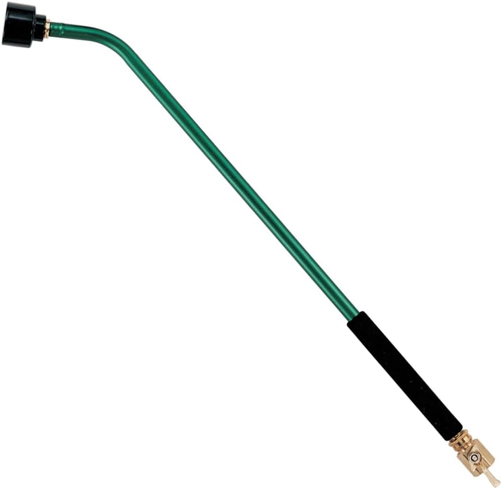 Dramm ColorMark Soft Rain Watering Spray Wand – 30” Long, Blue – Lightweight & Durable with 8" Foam Grip and Brass Shut-Off Valve – Ideal for Hanging Baskets, Planters, Gardens, Shrubs & Seedbeds