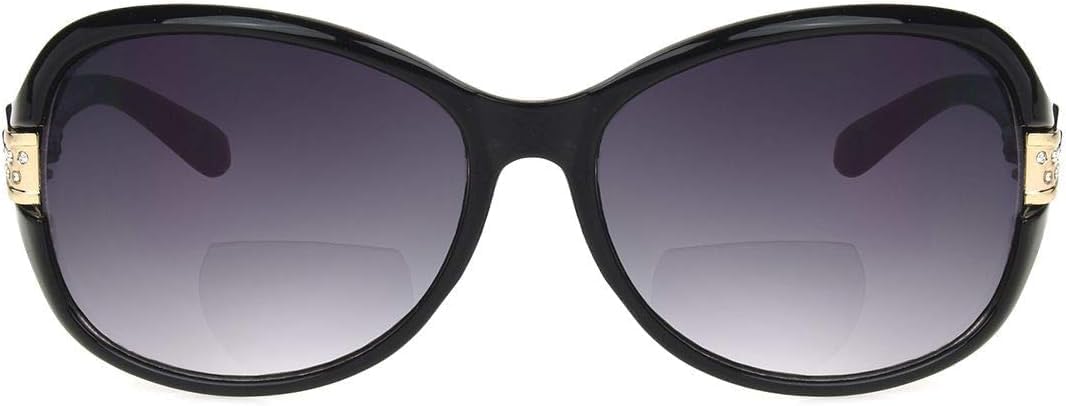 Foster Grant Appealing BLK Bifocal Sunglasses for Women Sun Readers