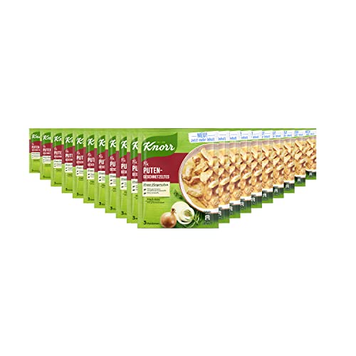 Knorr Fix Würzmischung Puten-Geschnetzeltes für ein leckeres geschnetzeltes Rezept ohne geschmacksverstärkende Zusatzstoffe 54 g 20 Stück
