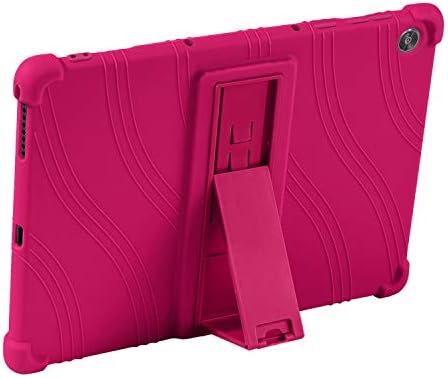 Lenovo Tab M10 FHD Plus (2nd Gen) Case 10.3 Inch,ATOOZ PC Holder Silicone Case for Lenovo M10 Plus 10.3" 2020 TB-X606F/TB-X606X (Rose)
