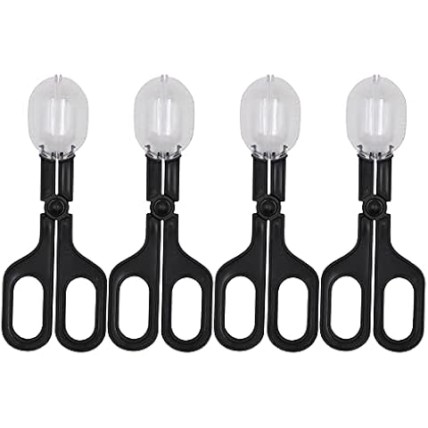 NC 4 Stück Reptilien-Fütterklammern, Kotschaufel, Reinigungswerkzeug, Reptilien-Futterzange für Schildkröten, Eidechsen, Frosch, Spinnen, Taranteln, Gecko, Crickets Cover