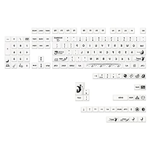 Touches PBT profil MDA sublimation Dye SUB Moon Myths pour commutateurs Cherry MX