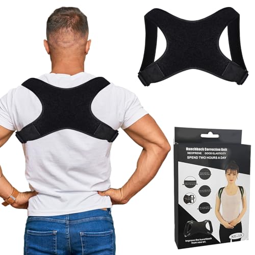 Venprodium Rücken Geradehalter, Haltungskorrektur Rücken Herren Damen, Verstellbare Größen, Posture Corrector Men, Haltungstrainer, Schultergurt, Rückengurt, für Schulter Nacken Rückenstütze, Schwarz Venprodium Rücken Geradehalter, Haltungskorrektur Rücken Herren Damen, Verstellbare Größen, Posture Corrector Men, Haltungstrainer, Schultergurt, Rückengurt, für Schulter Nacken Rückenstütze, Schwarz