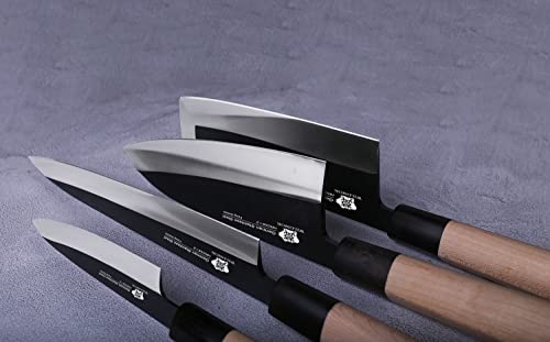 Wildmok Knife Set Of 4 Gyuto Sushi Chef Knives-Yanagiba-Deba-Nakiri-Utility Kitchen Knife thumb #3
