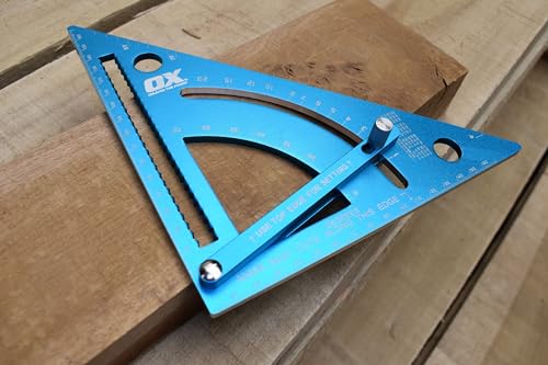 OX Pro Adjustable Aluminium Rafter Square 180mm, Heavy Duty, Laser-Etched Markings, Multi-Scale, Scribe Notches, OX-P507818 5 OX Pro Adjustable Aluminium Rafter Square 180mm, Heavy Duty, Laser-Etched Markings, Multi-Scale, Scribe Notches, OX-P507818 - Image 5