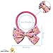LUV HER Adorable Baby Headband Bows - Soft Elastic Newborn Girl Essentials - Colorful Printed Headbands for Baby Girls
