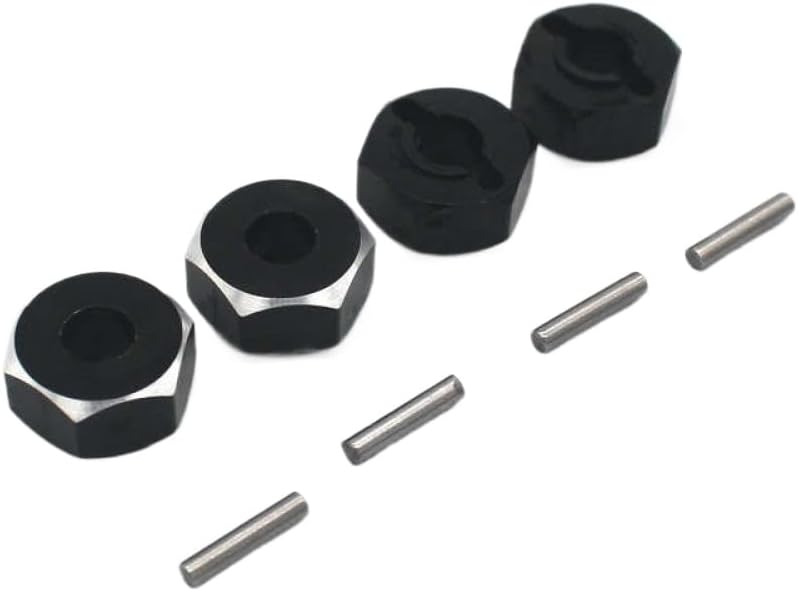 Compatible With RC Car Models HNR H9802 H9803 Horse E30 Edition 12mm Hex Binder Metal Accessory 1 10 Scale(Black)