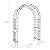 VINGLI Garden Arbor Arch, Wedding Arch Archway for Ceremony Party, Durable Steel Trellis for Plant Climbing, Christmas Decorations Pergola for Backyard, Lawn, Patio, Yard